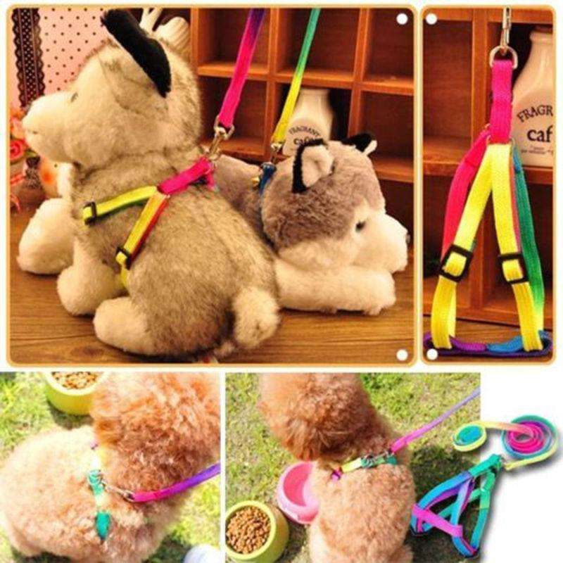 1 PCS Adjustable Rainbow Dog Leash