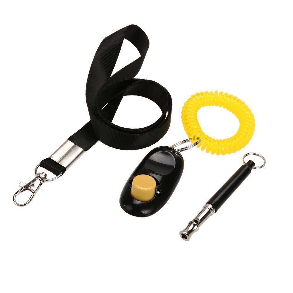 Ultrasonic Dog Training Whistle and Clicker Set