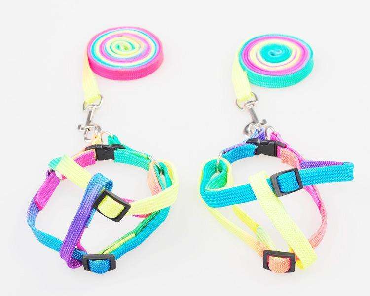 1 PCS Adjustable Rainbow Dog Leash