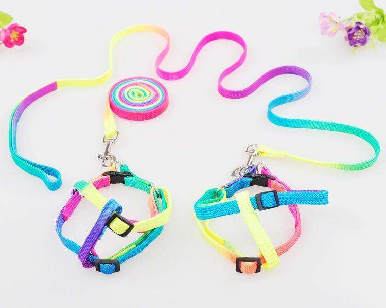 1 PCS Adjustable Rainbow Dog Leash
