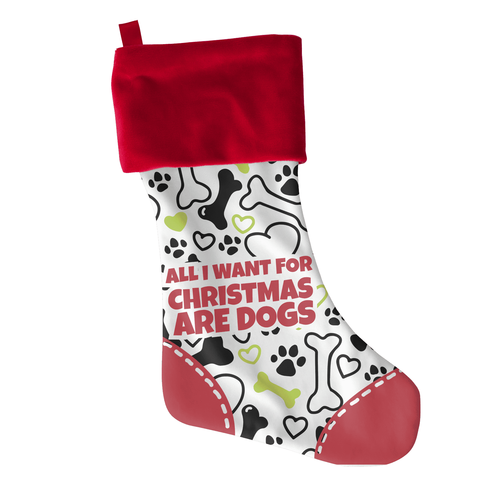 All I Want are Dogs Stocking