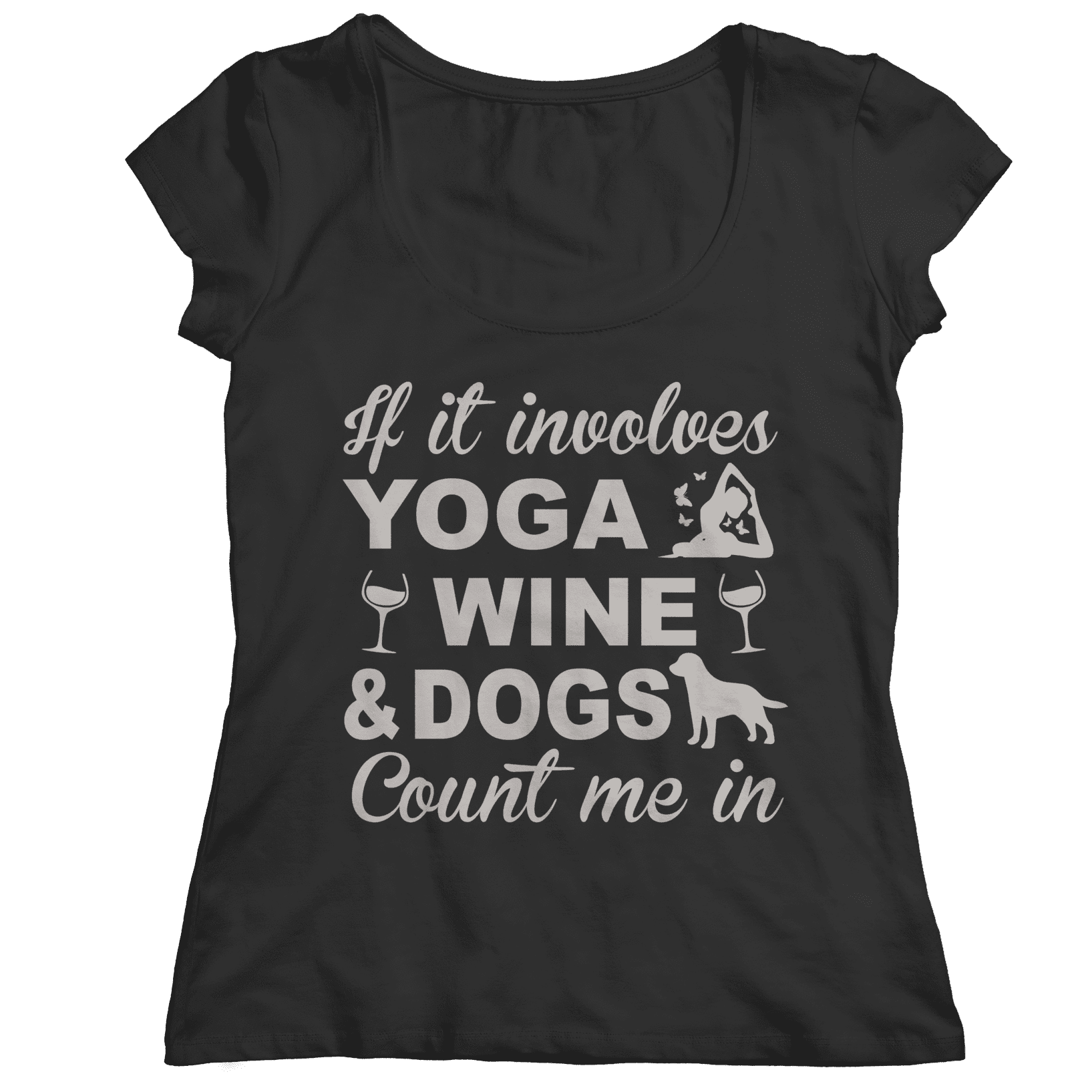 Yoga Wine Dogs T