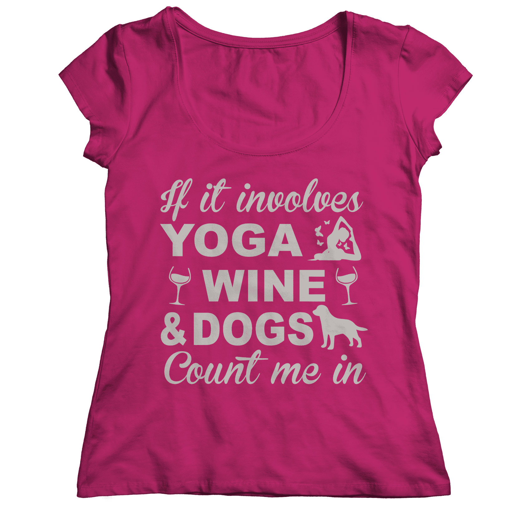 Yoga Wine Dogs T