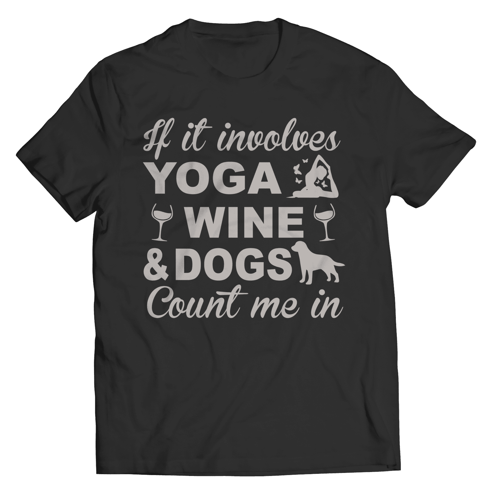 Yoga Wine Dogs T